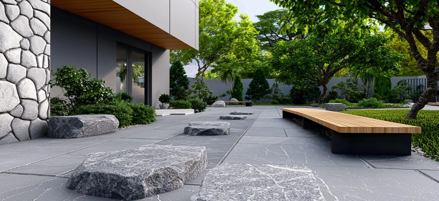 Custom concrete driveway and hardscape installation by Patios Dallas